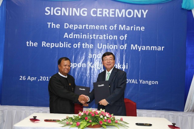 ClassNK Signs Authorization Agreement with the Government of Myanmar
