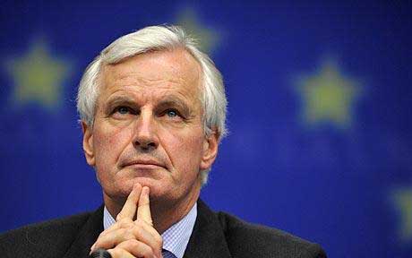O Επίτροπος Michel Barnier ανοίγει το χαρτοφυλάκιό του