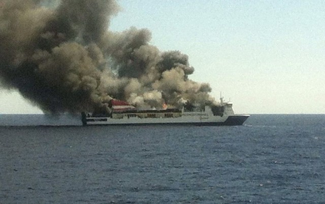 Palma de Mallorca to Valencia ferry fire