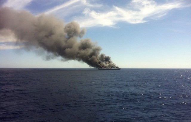 Palma de Mallorca to Valencia ferry fire