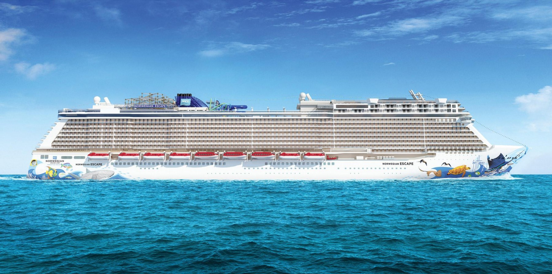 Το Norwegian Escape και η πρωτότυπη... εμφάνισή του! Ναυτικά Χρονικά