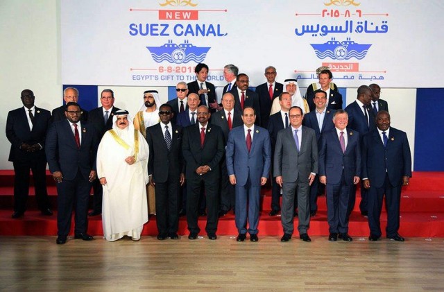 New addition to Suez canal opened to shipping with great fanfare