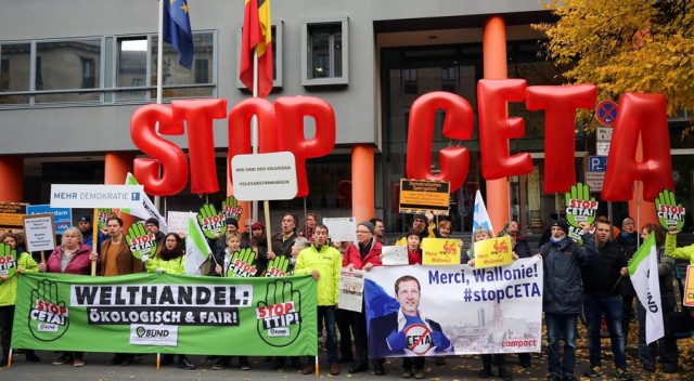 Manifestation of the Berlin Association against TTIP, TiSA, CETA