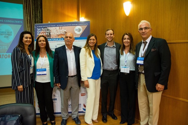Έλενα Αθουσάκη, Head of Maritime Sustainable Center - PwC, Άννα-Μαρία Κοτρίκλα, Επίκ. Καθηγήτρια Τμήματος Ναυτιλίας και Επιχειρηματικών Υπηρεσιών - ΠΑΝΕΠΙΣΤΗΜΙΟ ΑΙΓΑΙΟΥ, Κωστής Αχλαδίτης, Managing Director - Golden Cargo & Β’ Αντιπρόεδρος – ΕΒΕΠ, Δανάη Μπεζαντάκου, CEO - Navigator Shipping Consultants, Ρομπέρτο Κούστας, Συν - Ιδρυτής & CEO - Deepsea Technologies, Κατερίνα Σκουρτανιώτη, Managing Director - Venlys Maritime Specialisation Services, Capt. Γιώργος Τσουρης, Πρόεδρος – Chios Marine Club & Operations Manager- Blue Planet Shipping S.A.