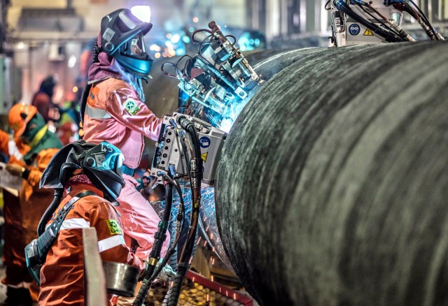 ÎÎµ ÏÎ±ÏÎµÎ¯Ï ÏÏÎ¸Î¼Î¿ÏÏ Î¿Î¹ ÎµÏÎ³Î±ÏÎ¯ÎµÏ Î³Î¹Î± ÏÎ¿Î½ Nord Stream-2