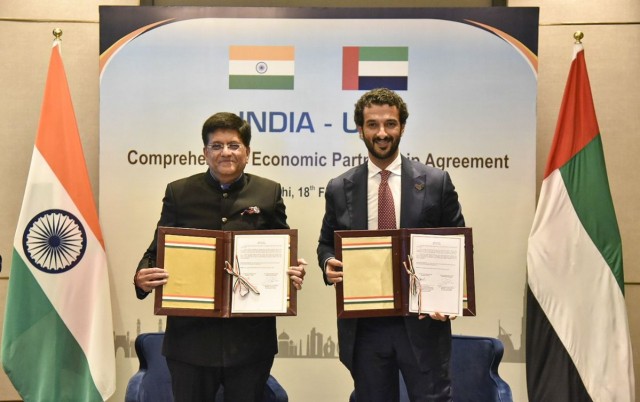 Mega εμπορική συμφωνία για Ινδία και ΗΑΕ