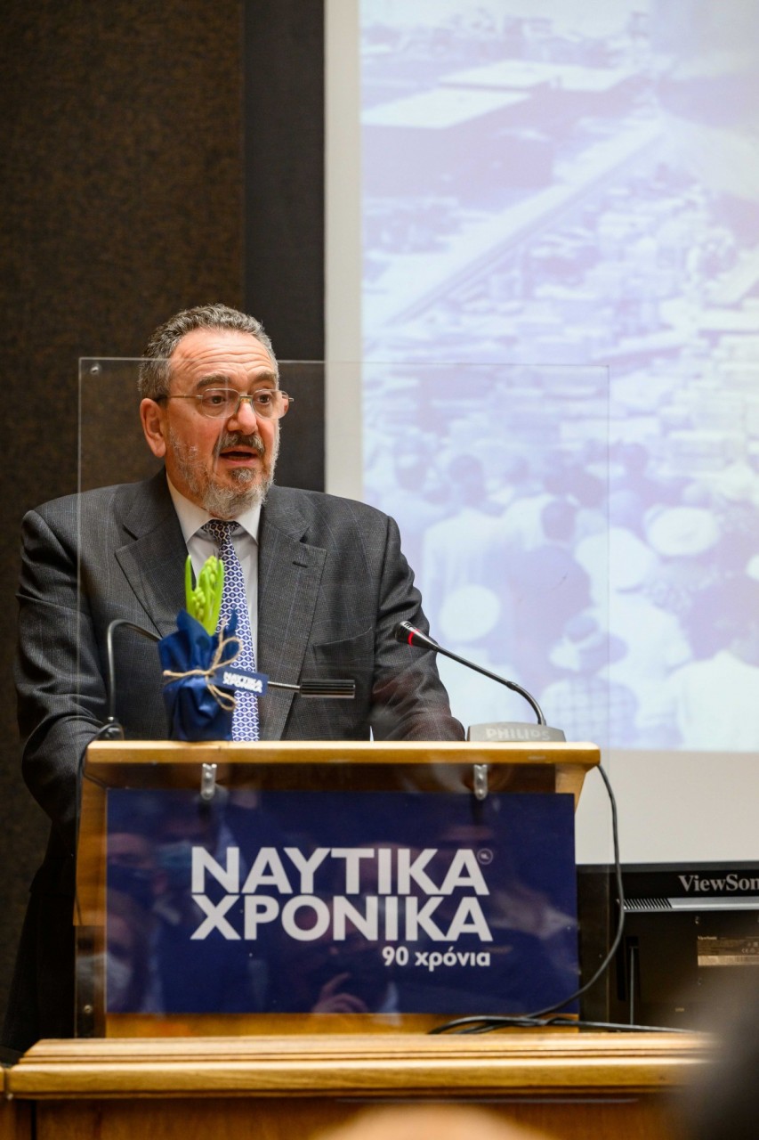 O Πρόεδρος του Ναυτικού Επιμελητηρίου Ελλάδος Δρ. Γεώργιος Πατέρας