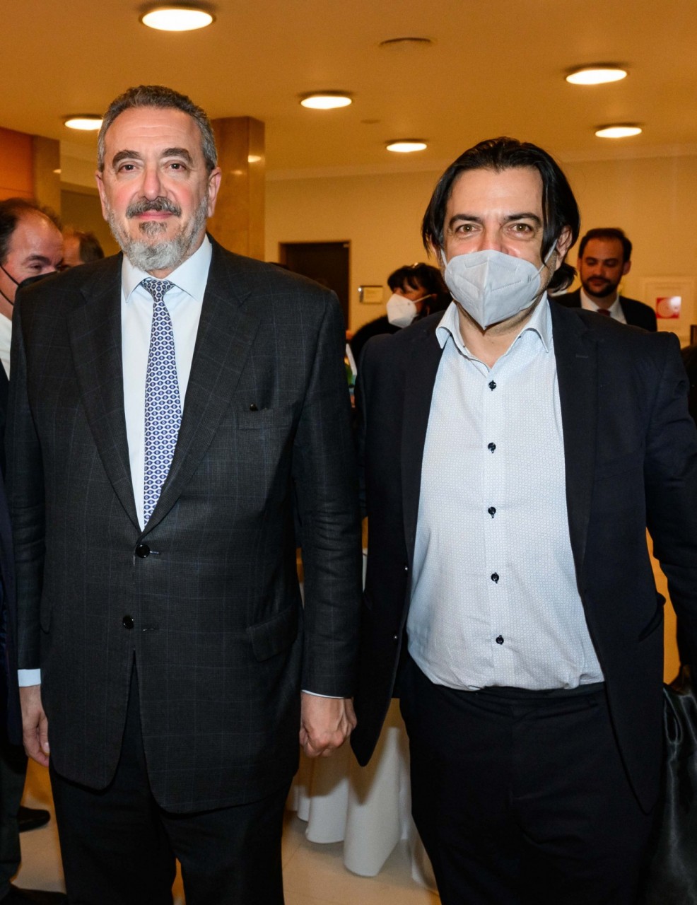 (Α-Δ): Ο Δρ. Γεώργιος Πατέρας με τον κ. Γεώργιο Αλεξανδράτο