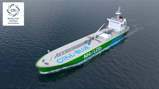 Επένδυση της Mitsubishi Shipbuilding στα πλοία μεταφοράς αμμωνίας και υγροποιημένου CO₂