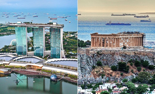 Τα σημαντικότερα ναυτιλιακά κέντρα και η θέση της Αθήνας/Πειραιά