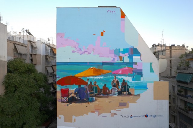 H Θάλασσα στο κέντρο της Αθήνας: Μια τοιχογραφία για την περιβαλλοντική συνείδηση