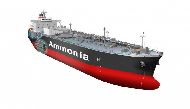 Ένας καινοτόμος σχεδιασμός πλοίου μεταφοράς αμμωνίας στα σκαριά
