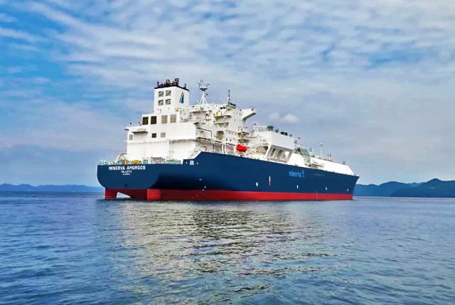 Minerva Αmorgos: Το νεότευκτο LNG carrier της Minerva Gas