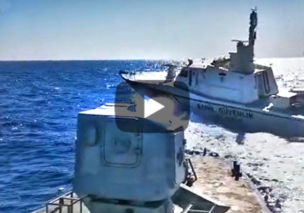 Παρενόχληση σκάφους Λ.Σ.-ΕΛ.ΑΚΤ. από σκάφος τουρκικής ακτοφυλακής (video)