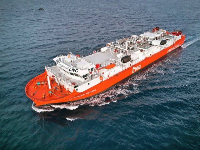Knutsen: Παραλαβή πλοίου ανεφοδιασμού καυσίμου LNG