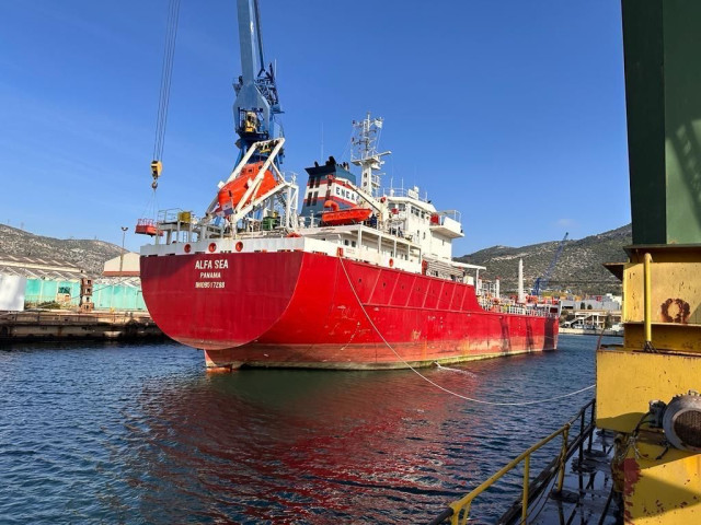 «Ποδαρικό» στα Ναυπηγεία Σκαραμαγκά από πλοίο της ENEA Management