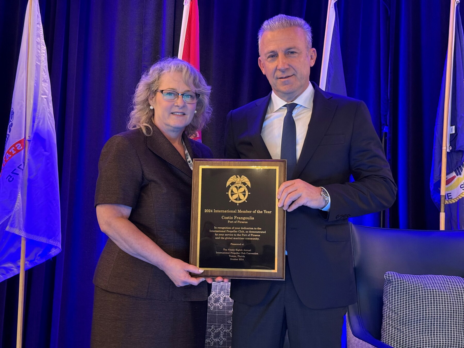 Κωστής Φραγκούλης Τιμητική διάκριση από το International Propeller